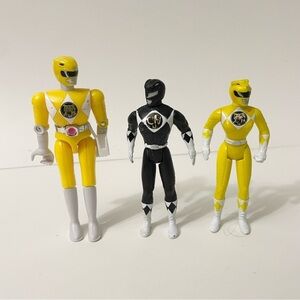 Vintage Lot of 3 Power Rangers Action Figures